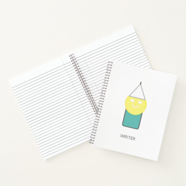 Cuaderno Bloc de notas en espiral de escritores del poeta A (Interior)