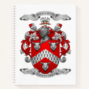 Cuaderno Bloc de notas en espiral de Escudo Bullock