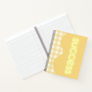 Cuaderno bloc de notas en espiral de éxito
