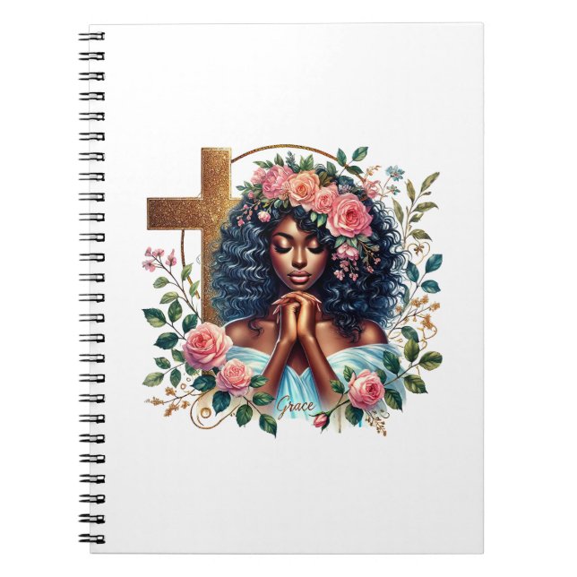 Cuaderno bloc de notas en espiral de fe (Frente)