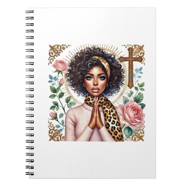 Cuaderno bloc de notas en espiral de fe (Frente)
