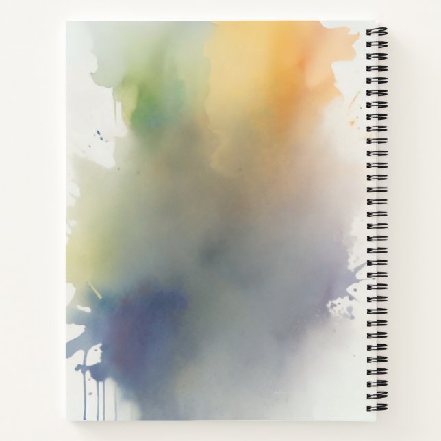 Cuaderno Bloc de notas en espiral de FELICIDAD (Reverso)