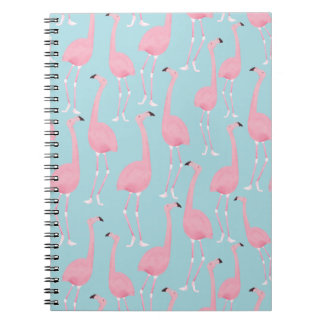 Cuaderno Bloc de notas en espiral de flamenco rosa