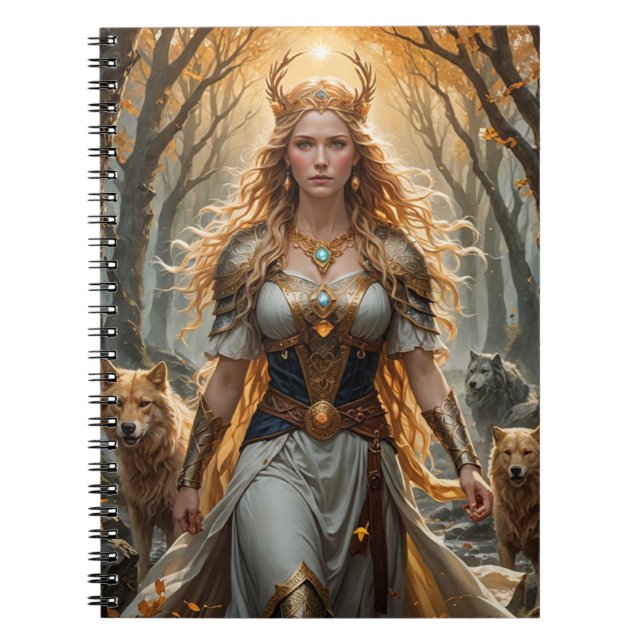 Cuaderno Bloc de notas en espiral de Freyja | Inspirada en  (Frente)