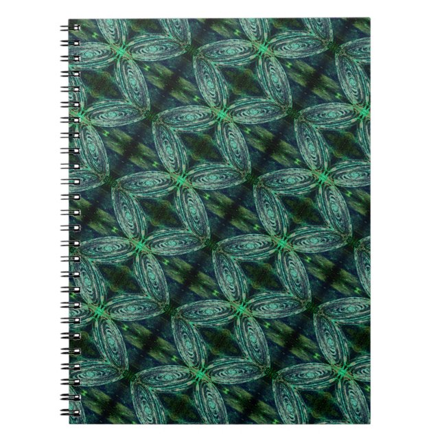 Cuaderno Bloc de notas en espiral de galaxia (Frente)