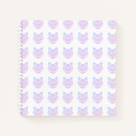 Cuaderno bloc de notas en espiral de gato