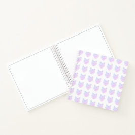 Cuaderno bloc de notas en espiral de gato