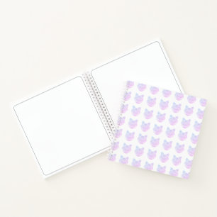Cuaderno bloc de notas en espiral de gato