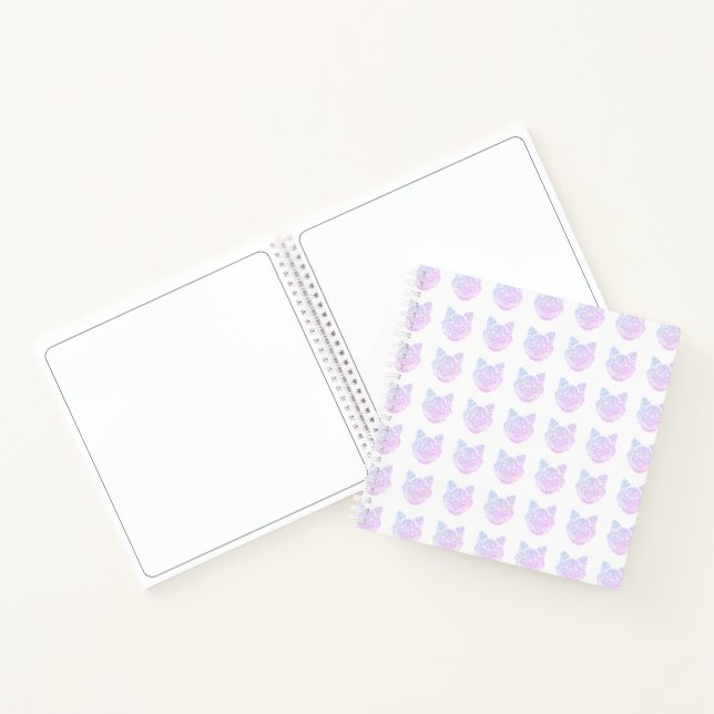 Cuaderno bloc de notas en espiral de gato (Interior)