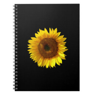 Cuaderno Bloc de notas en espiral de girasol
