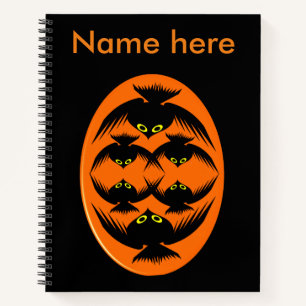 Cuaderno Bloc de notas en espiral de Halloween