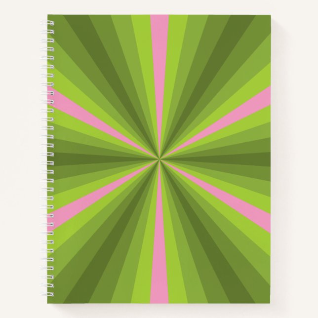 Cuaderno bloc de notas en espiral de ilusión de primavera (Anverso)