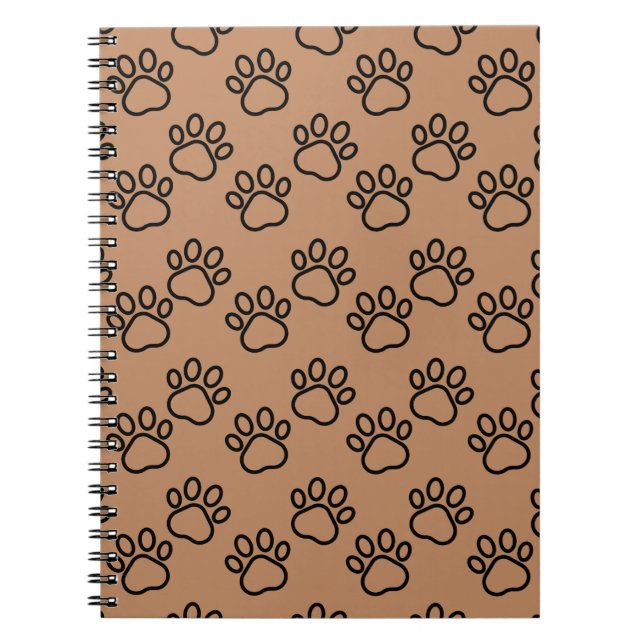 Cuaderno bloc de notas en espiral de impresión de hojas (Frente)