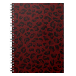 Cuaderno Bloc de notas en espiral de impresión de leopardo 