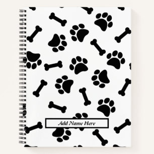 Cuaderno Bloc de notas en espiral de impresión en blanco y