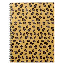 Cuaderno Bloc de notas en espiral de impresión Leopard