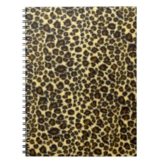 Cuaderno Bloc de notas en espiral de impresión Leopard (Frente)