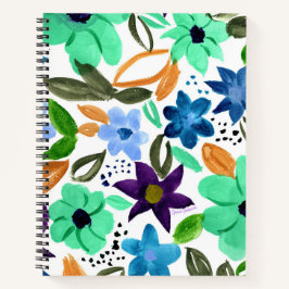 Cuaderno bloc de notas en espiral de la pluma matutina