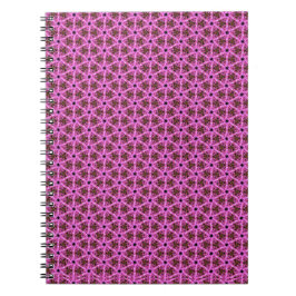 Cuaderno Bloc de notas en espiral de laberinto rosa