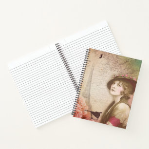 Cuaderno Bloc de notas en espiral de Lady vintage - Elegant