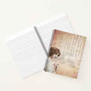 Cuaderno Bloc de notas en espiral de Lady vintage - Elegant