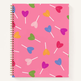 Cuaderno Bloc de notas en espiral de latidos multicolor