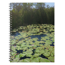 Cuaderno Bloc de notas en espiral de Lily Pads de salida
