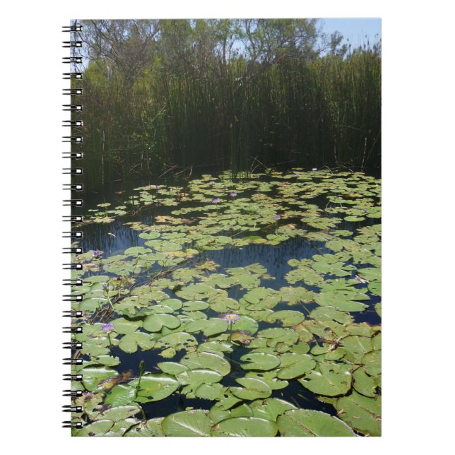 Cuaderno Bloc de notas en espiral de Lily Pads de salida (Frente)