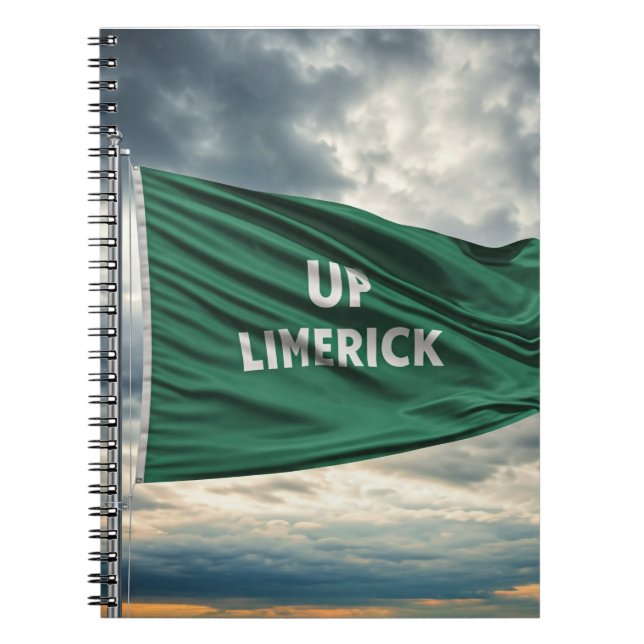 Cuaderno Bloc de notas en espiral de Limerick (Frente)
