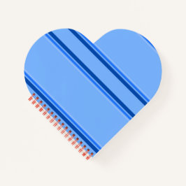 Cuaderno Bloc de notas en espiral de líneas azules