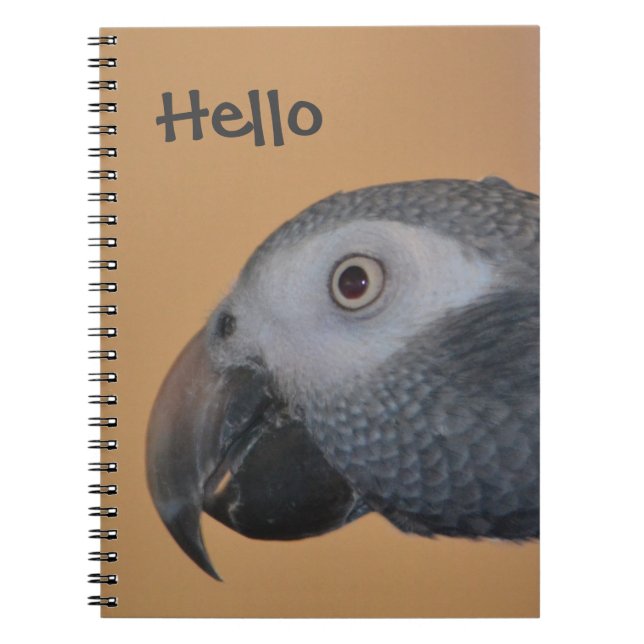 Cuaderno Bloc de notas en espiral de loros (Frente)