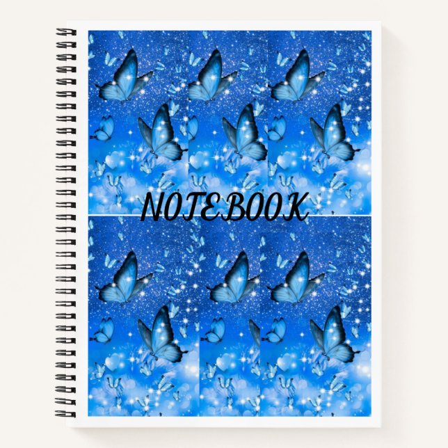 Cuaderno Bloc de notas en espiral de mariposa Go (Anverso)