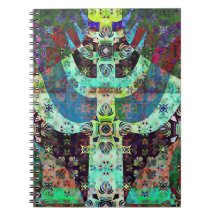 Bloc de notas en espiral de medios mixtos