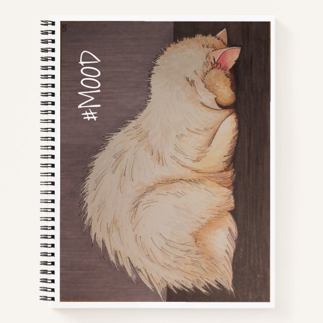 Cuaderno bloc de notas en espiral de #MOOD (Anverso)