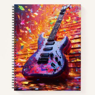 Cuaderno Bloc de notas en espiral de música - Elegante y du