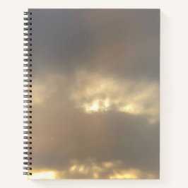 Cuaderno bloc de notas en espiral de nube