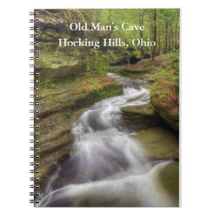 Cuaderno Bloc de notas en espiral de Ohio de Hocking Hills