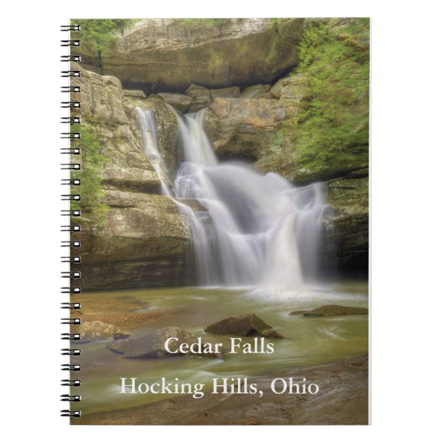 Cuaderno Bloc de notas en espiral de Ohio de Hocking Hills (Frente)