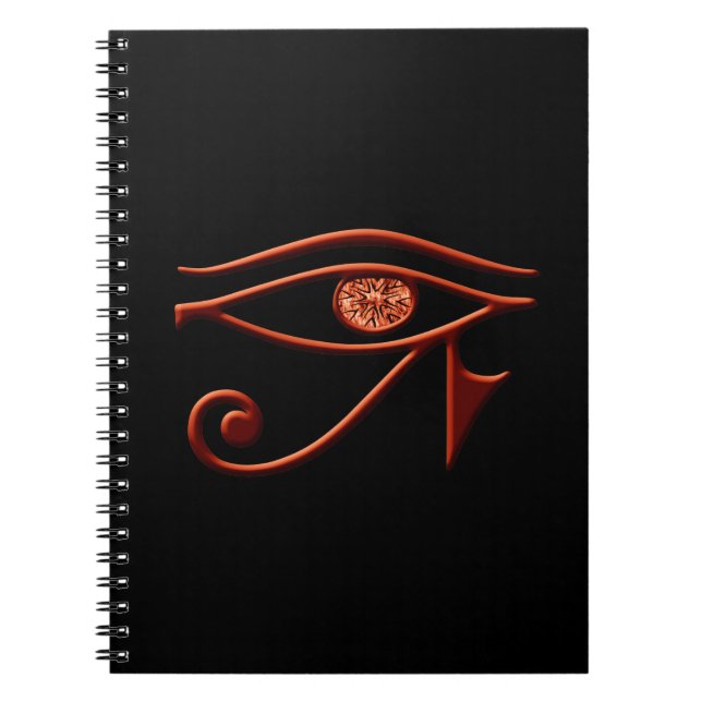 Cuaderno Bloc de notas en espiral de ojos de carnoso (Frente)