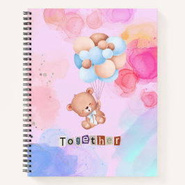 Cuaderno Bloc de notas en espiral de oso pequeño