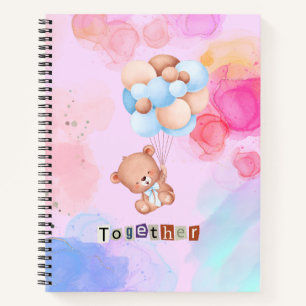 Cuaderno Bloc de notas en espiral de oso pequeño