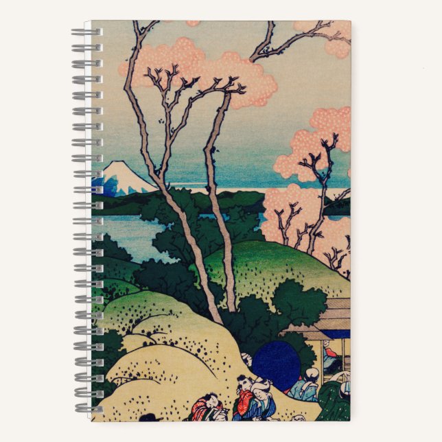 Cuaderno Bloc de notas en espiral de paisajes gráficos de t (Anverso)