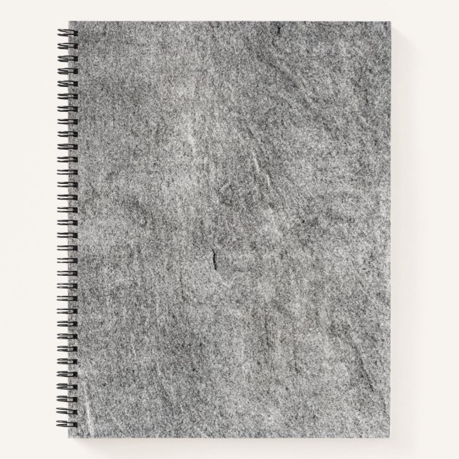 Cuaderno Bloc de notas en espiral de patrón de piedra de má (Anverso)