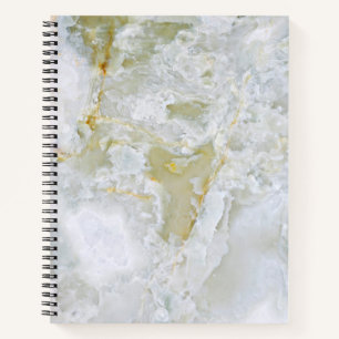 Cuaderno Bloc de notas en espiral de patrón de piedra natur