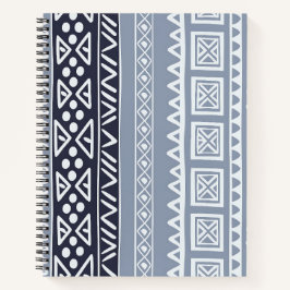 Cuaderno bloc de notas en espiral de patrones