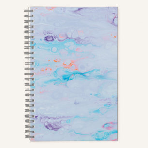 Cuaderno Bloc de notas en espiral de piedra de mármol