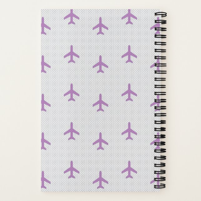 Cuaderno Bloc de notas en espiral de plano personalizado (Reverso)
