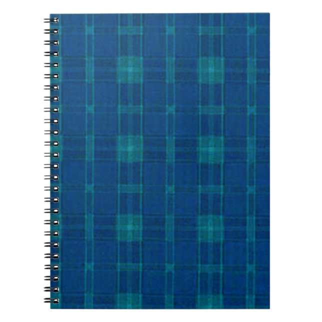 Cuaderno Bloc de notas en espiral de plástico azul (Frente)