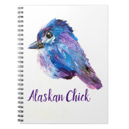 Cuaderno bloc de notas en espiral de pollo de Alaskan