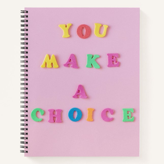 Cuaderno Bloc de notas en espiral de potenciación (Anverso)